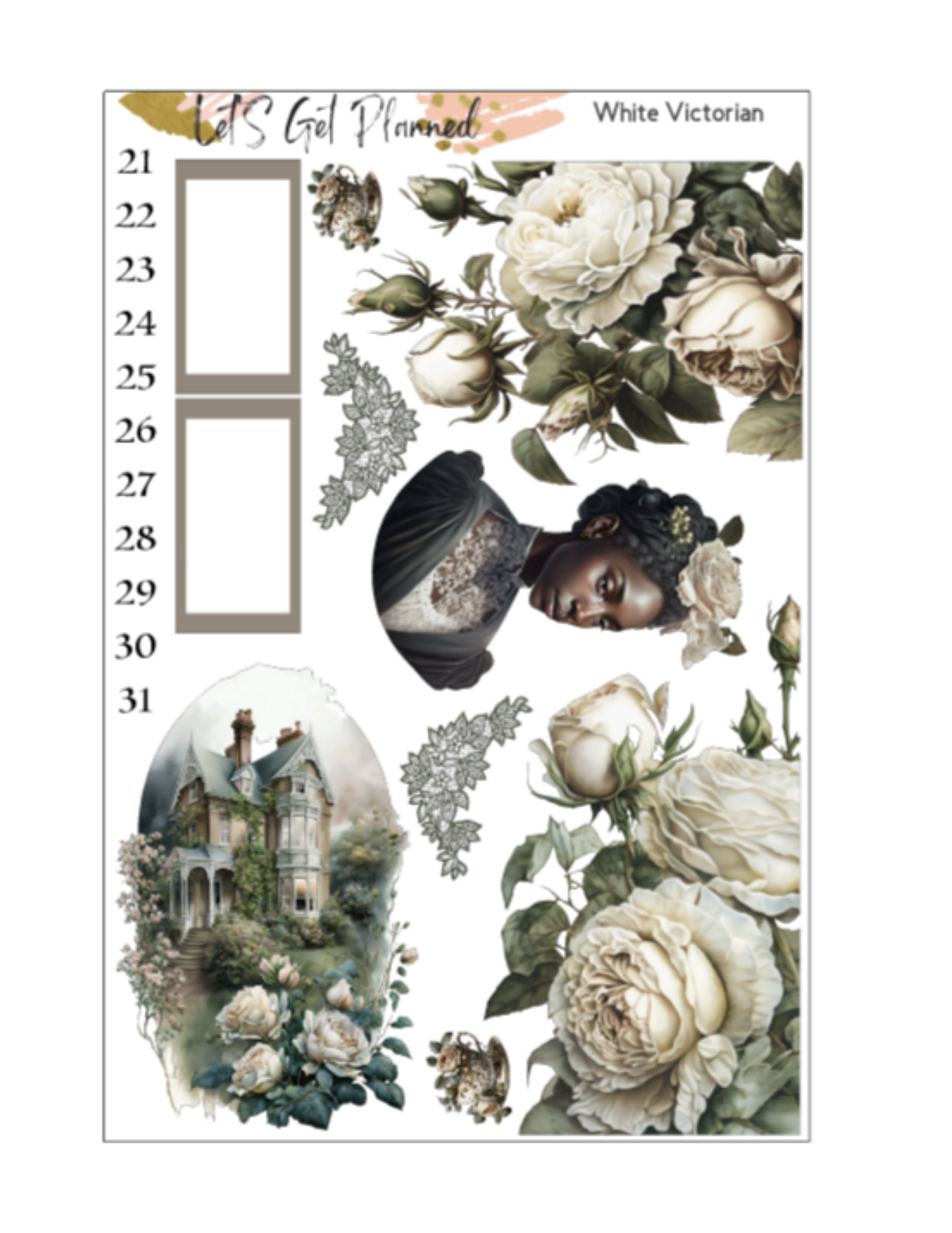 White Victorian 3-pg Kit