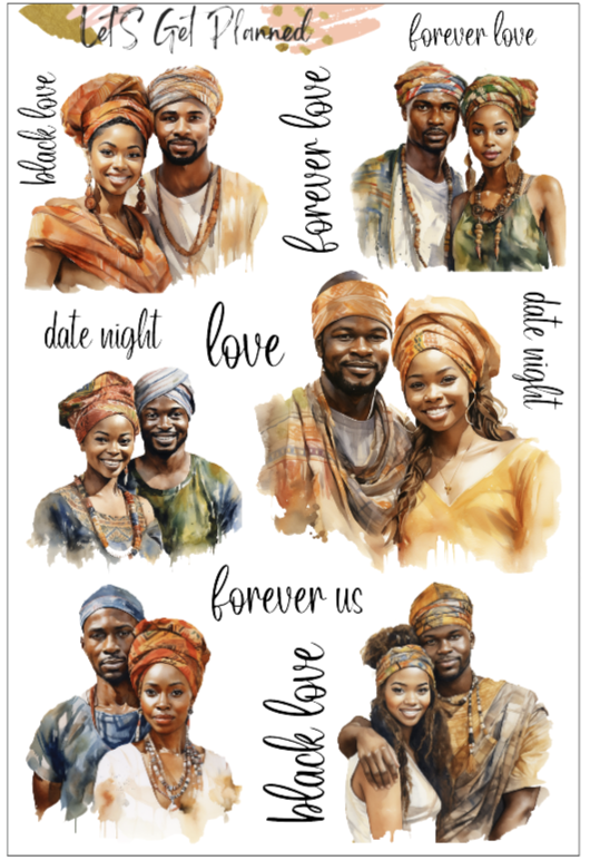 Forever Love 1-Pg Sticker Sheet