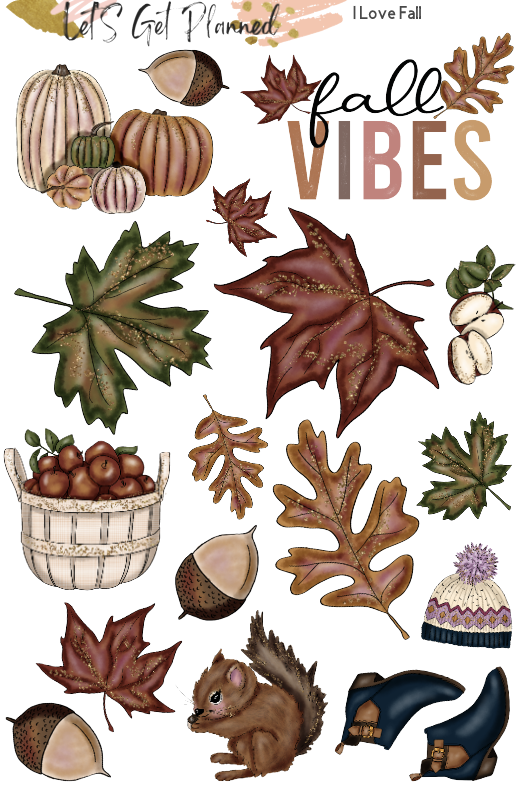 I Love Fall 2-pg Kit