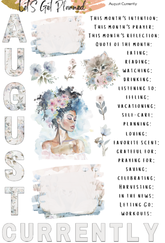 August Currently 1-pg Kit