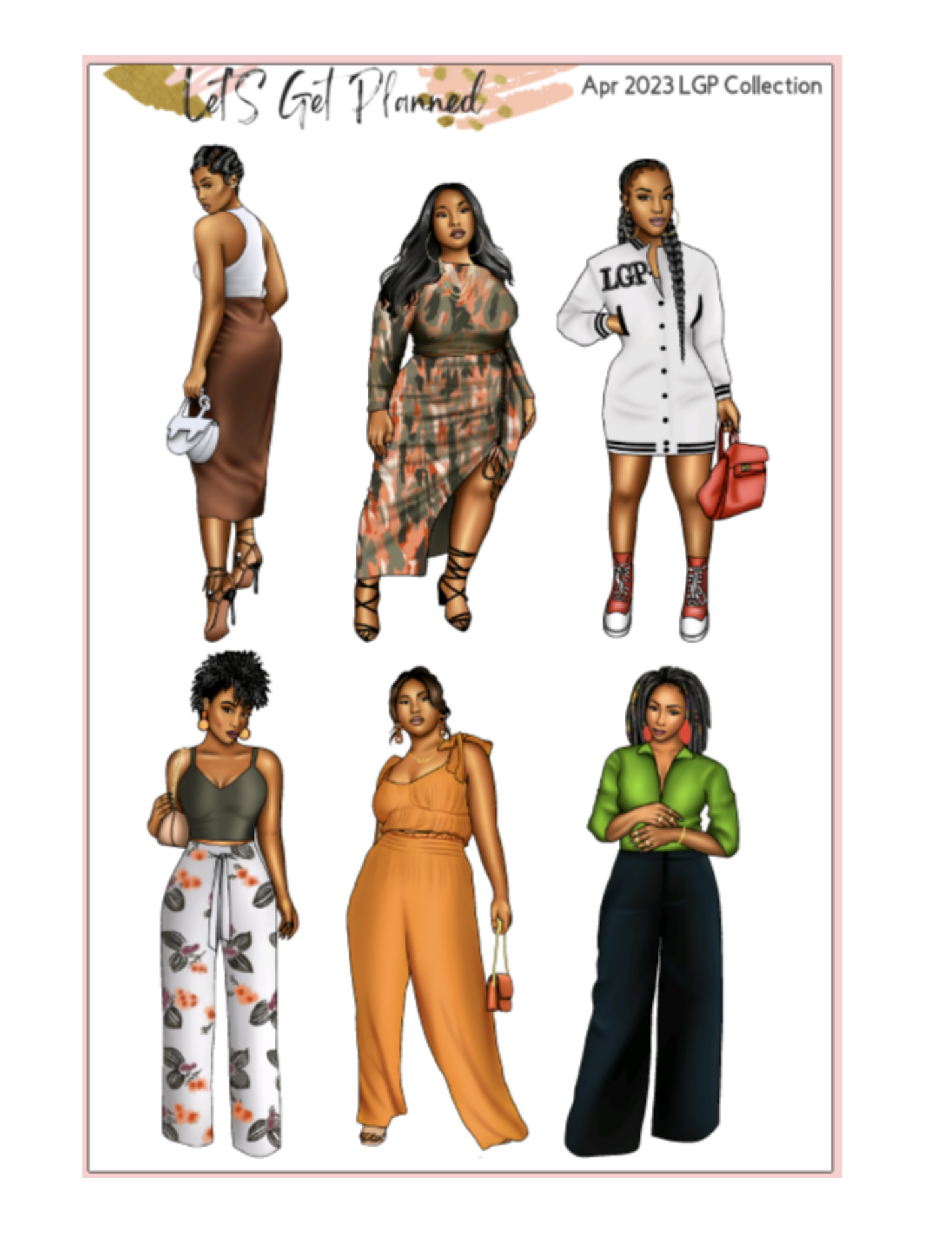 APR 2023 LGP Collection 1-Pg Sticker Sheet