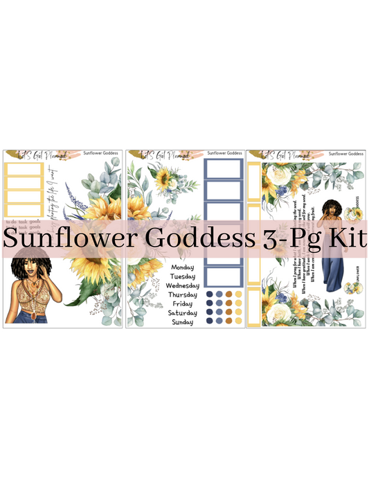 Sunflower Goddess 3-pg Kit