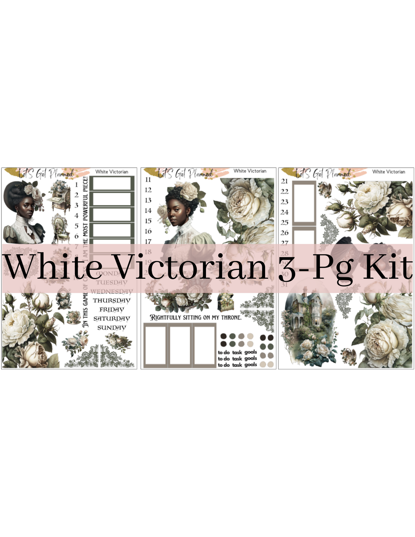 White Victorian 3-pg Kit