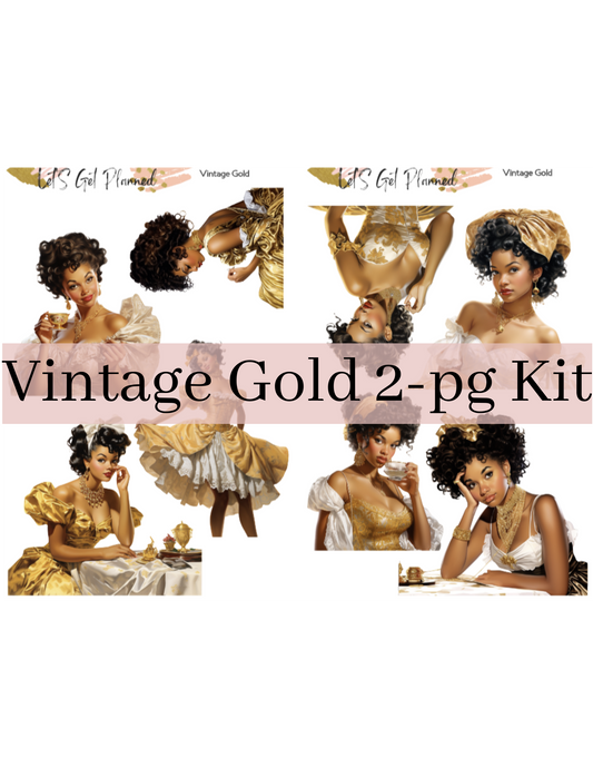 Vintage Gold 2-pg Kit