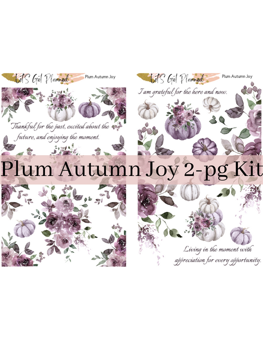 Plum Autumn Joy 2-pg Kit