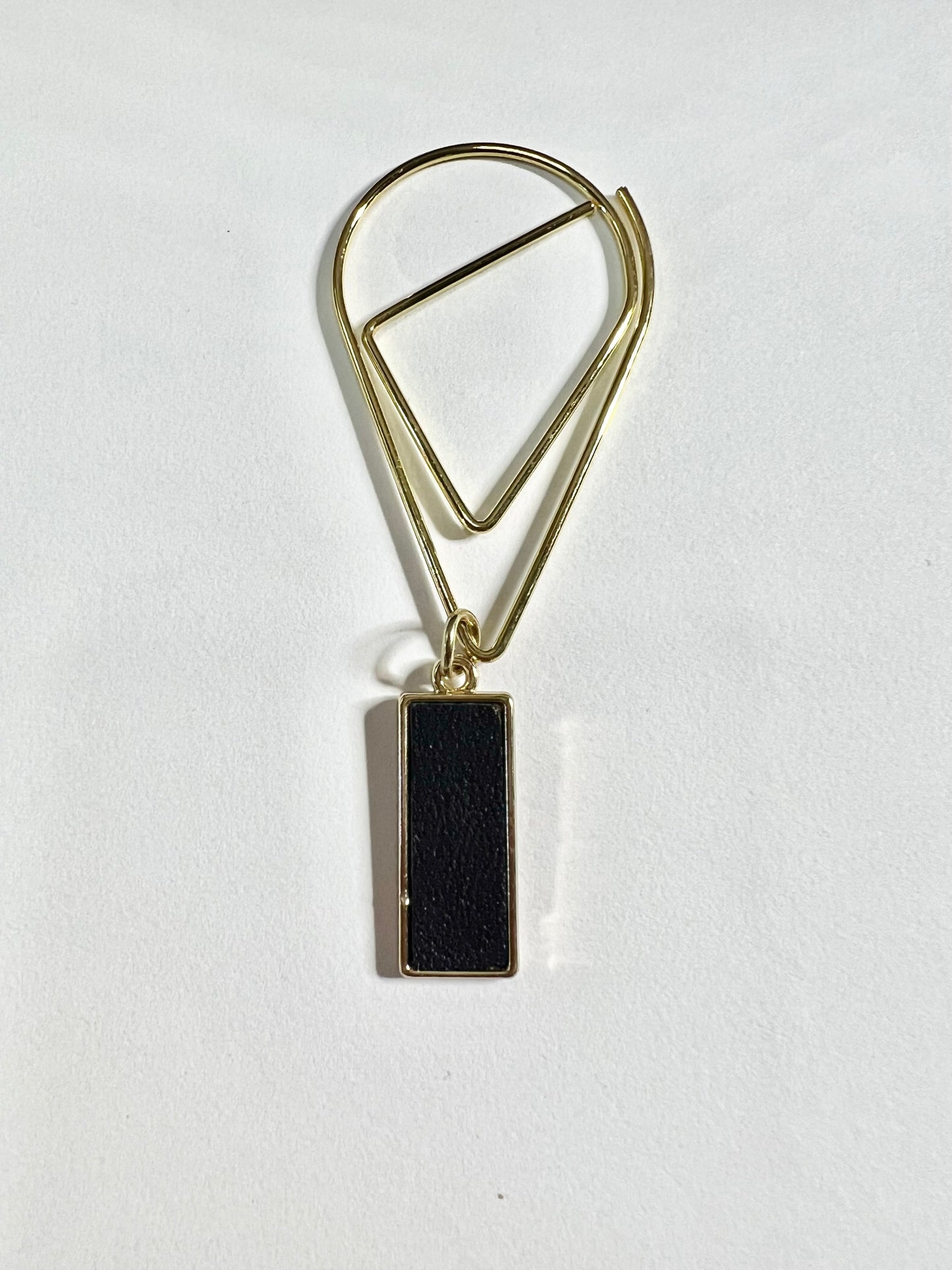 Faux Leather Dangle Paperclip