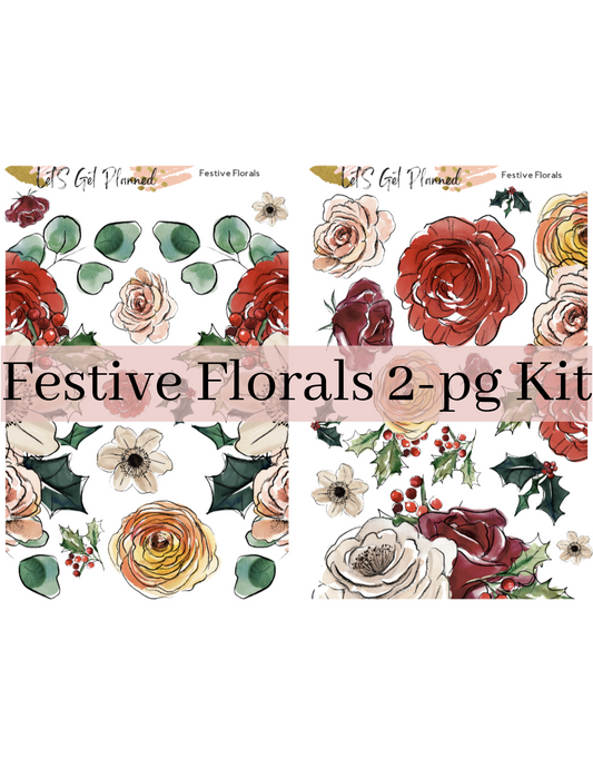 Festive Florals 2-pg Kit