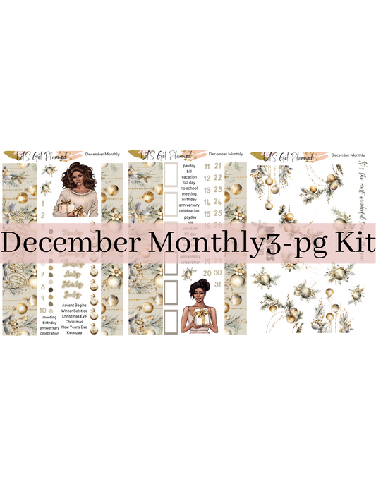 December Monthly 3-pg Kit