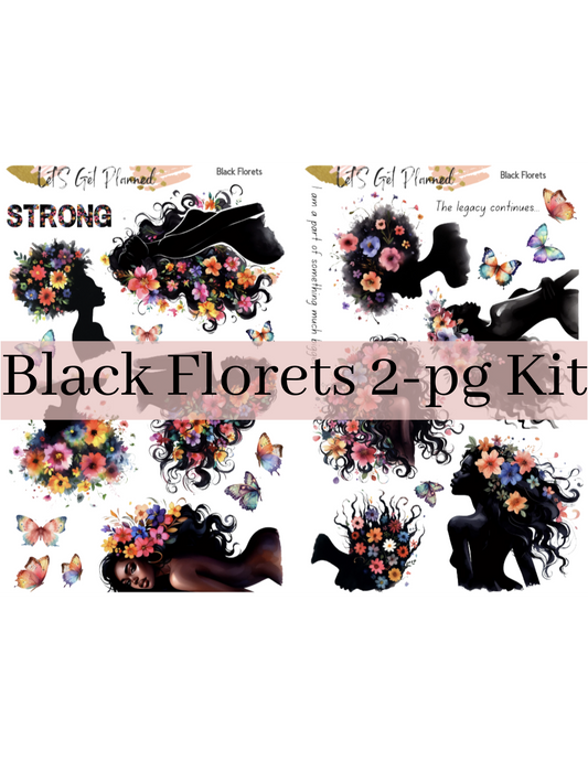 Black Florets 2-Pg Kit