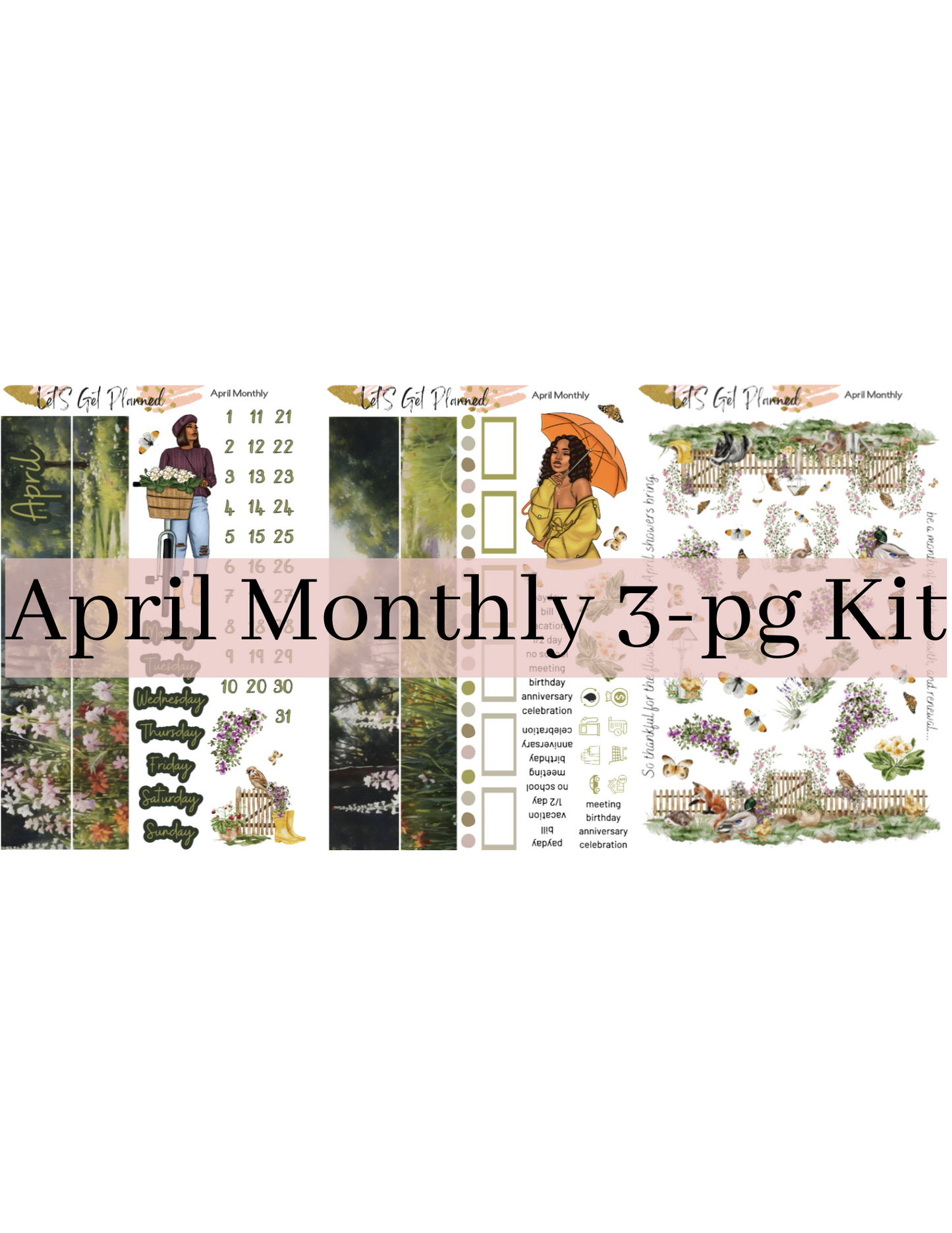 April 2024 Monthly 3-pg Kit