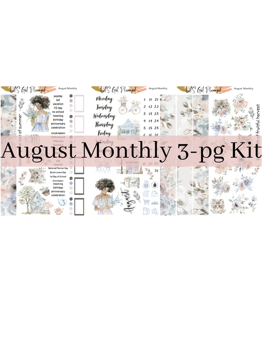 August 2024 Monthly 3-pg Kit