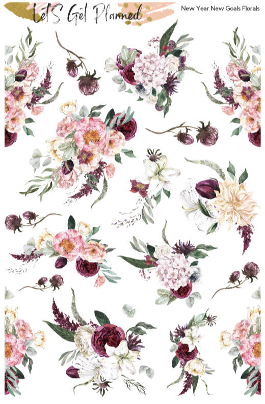 New Year New Goals Florals