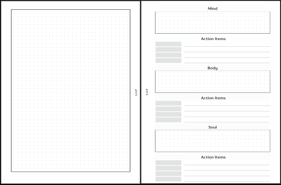 Guided Journal Inserts (Vertical Layout)