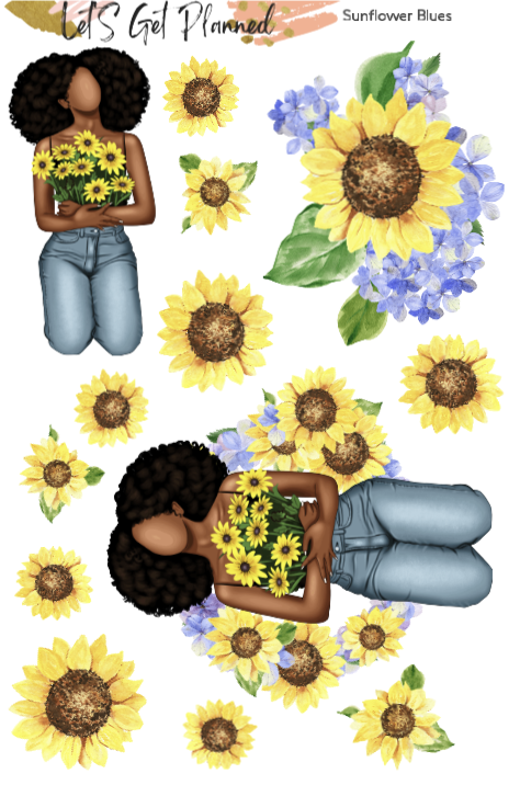 Sunflower Blues 2-pg Kit