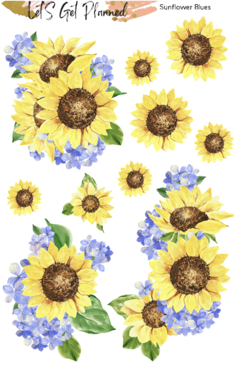 Sunflower Blues 2-pg Kit