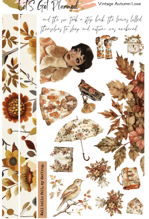 Vintage Autumn Love 2-pg Kit