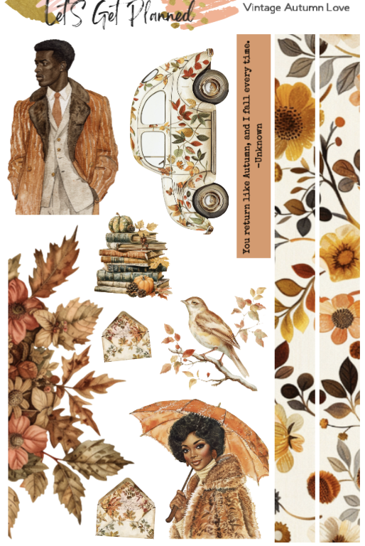 Vintage Autumn Love 2-pg Kit