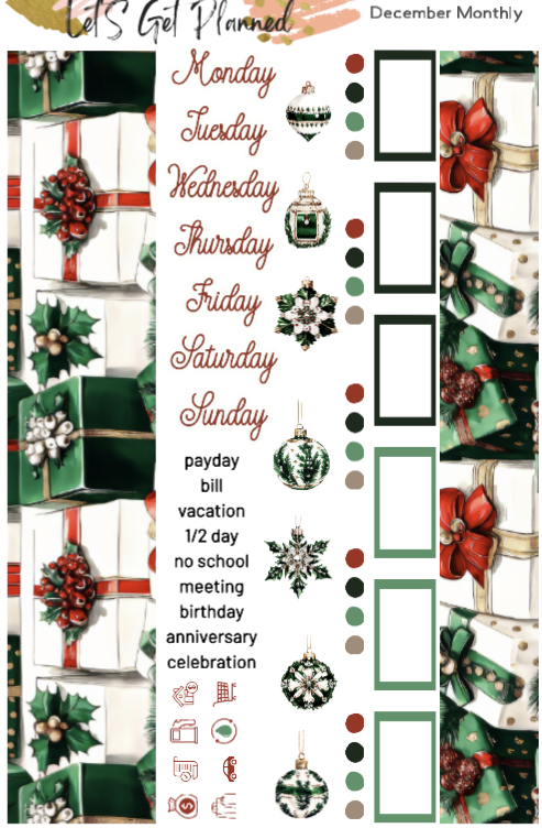 NEW!!! December Monthly 4-pg Kit