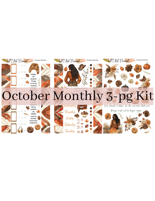 October 2024 Monthly 3-pg Kit