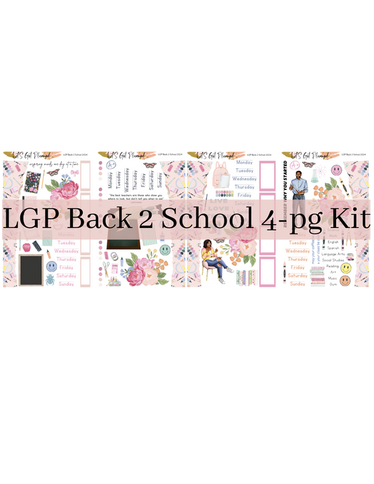 LGP BACK 2 SCHOOL 4-Pg Kit