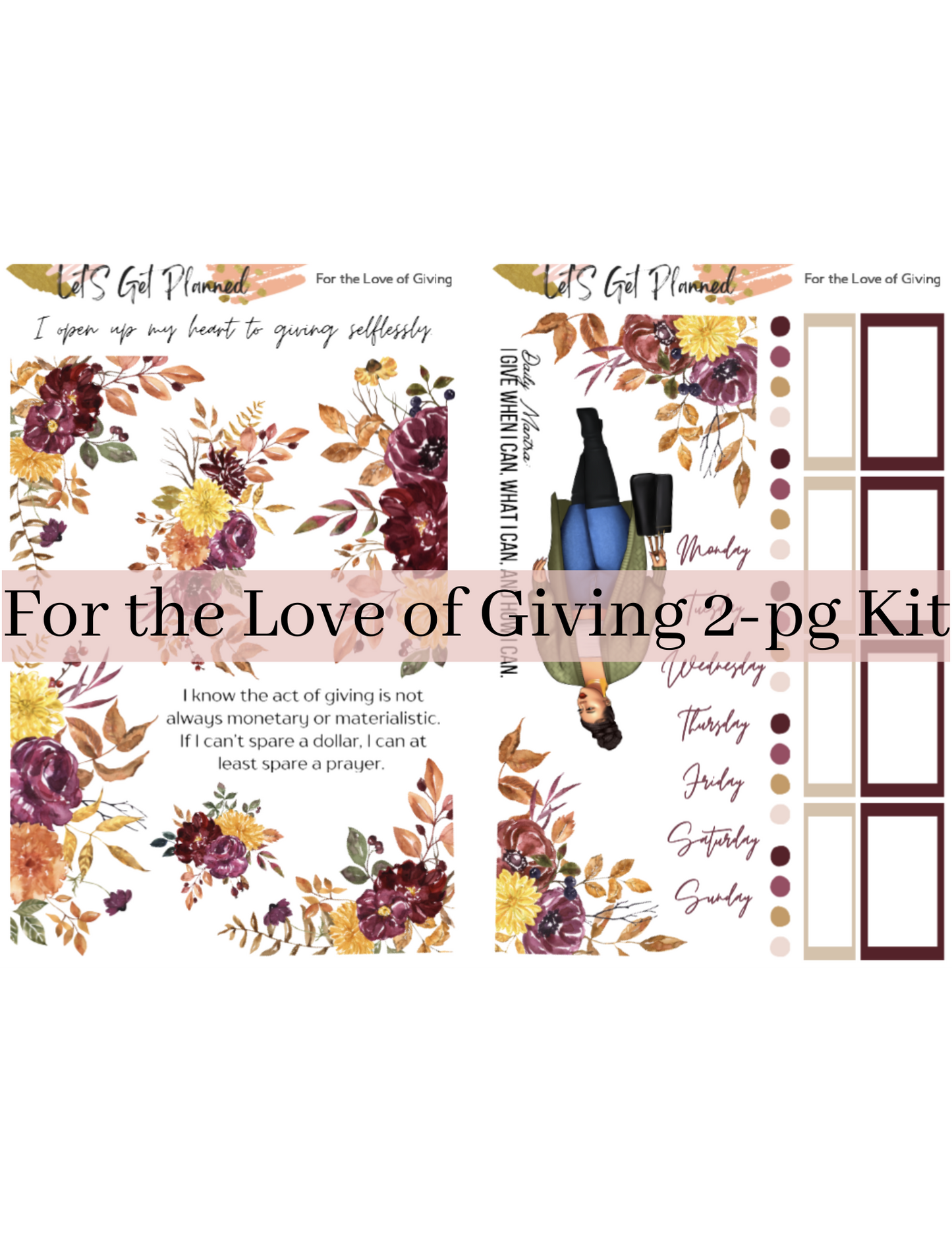 For the Love of Giving 2-pg Kit