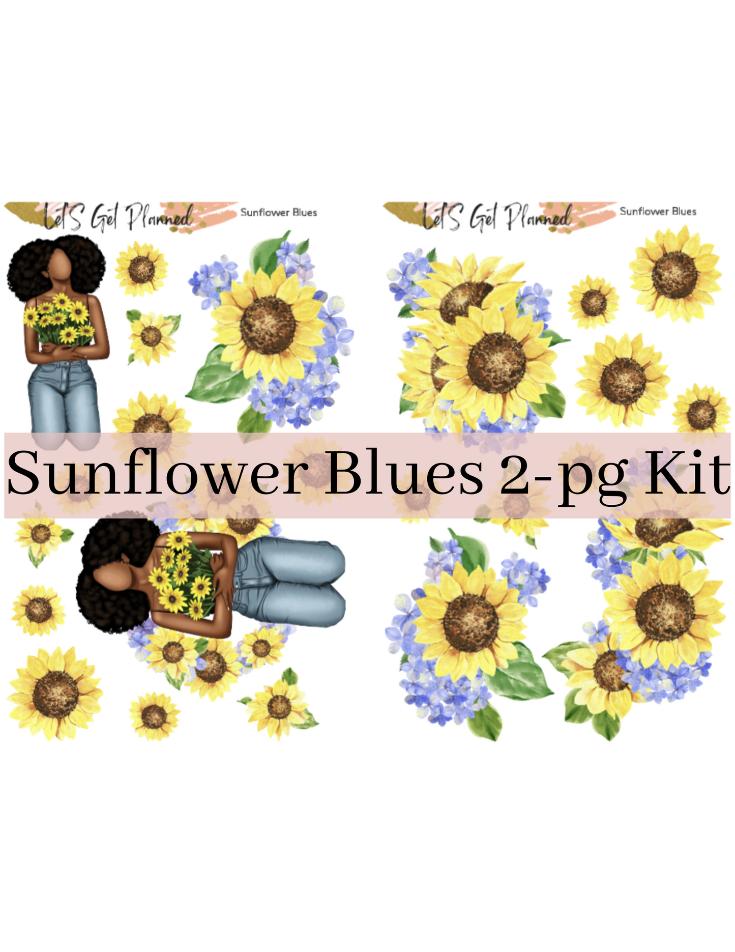 Sunflower Blues 2-pg Kit