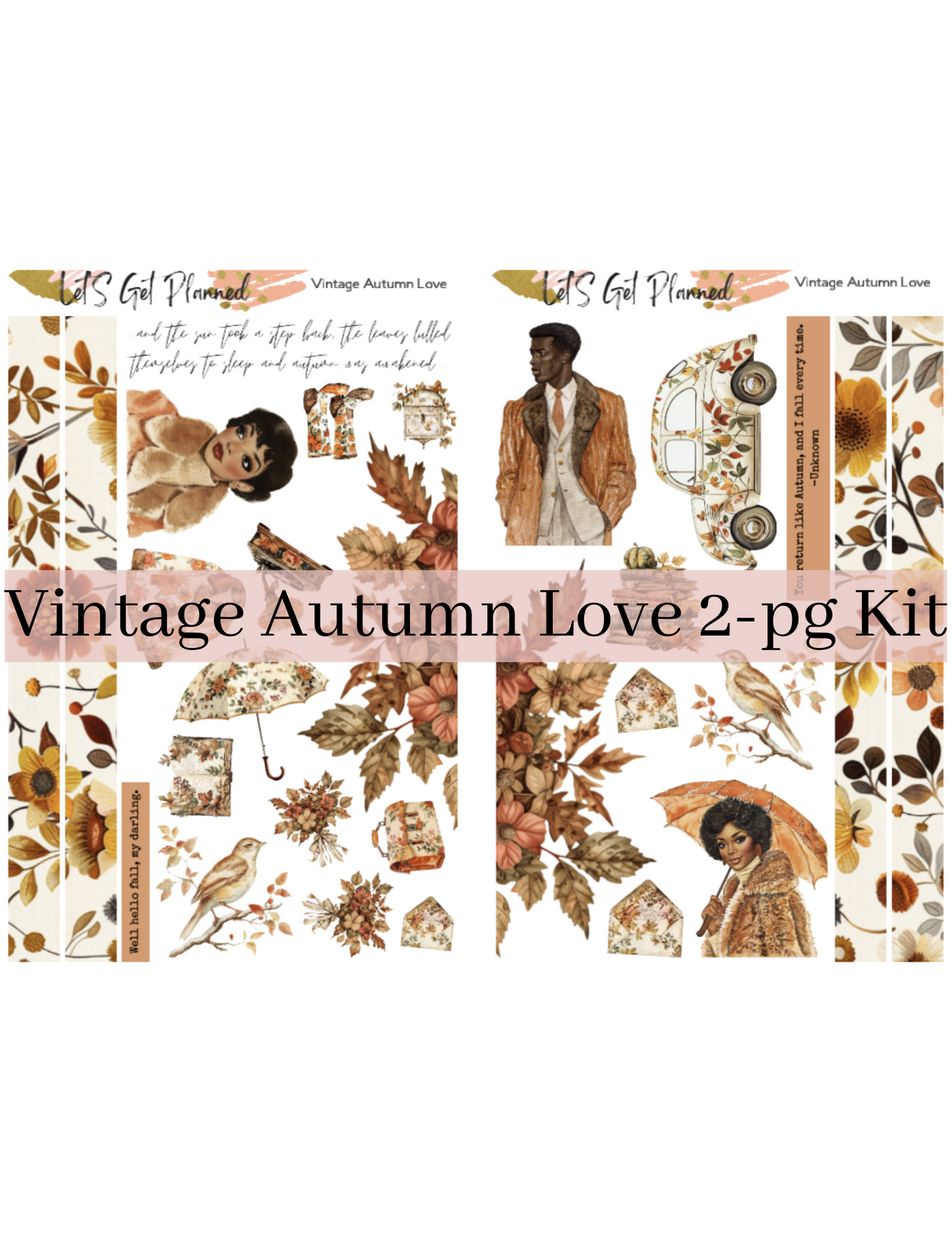 Vintage Autumn Love 2-pg Kit