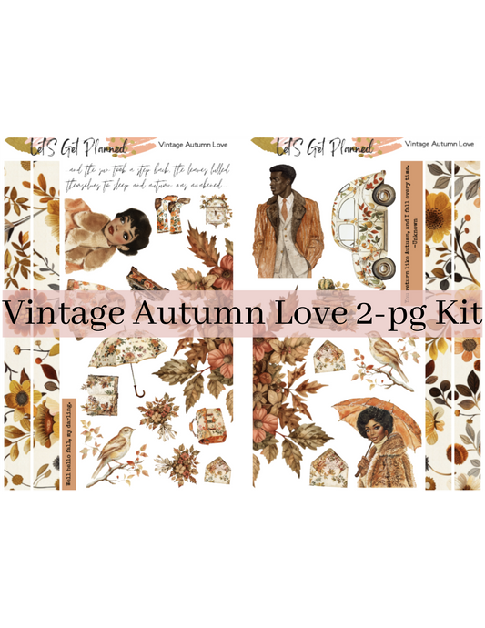 Vintage Autumn Love 2-pg Kit