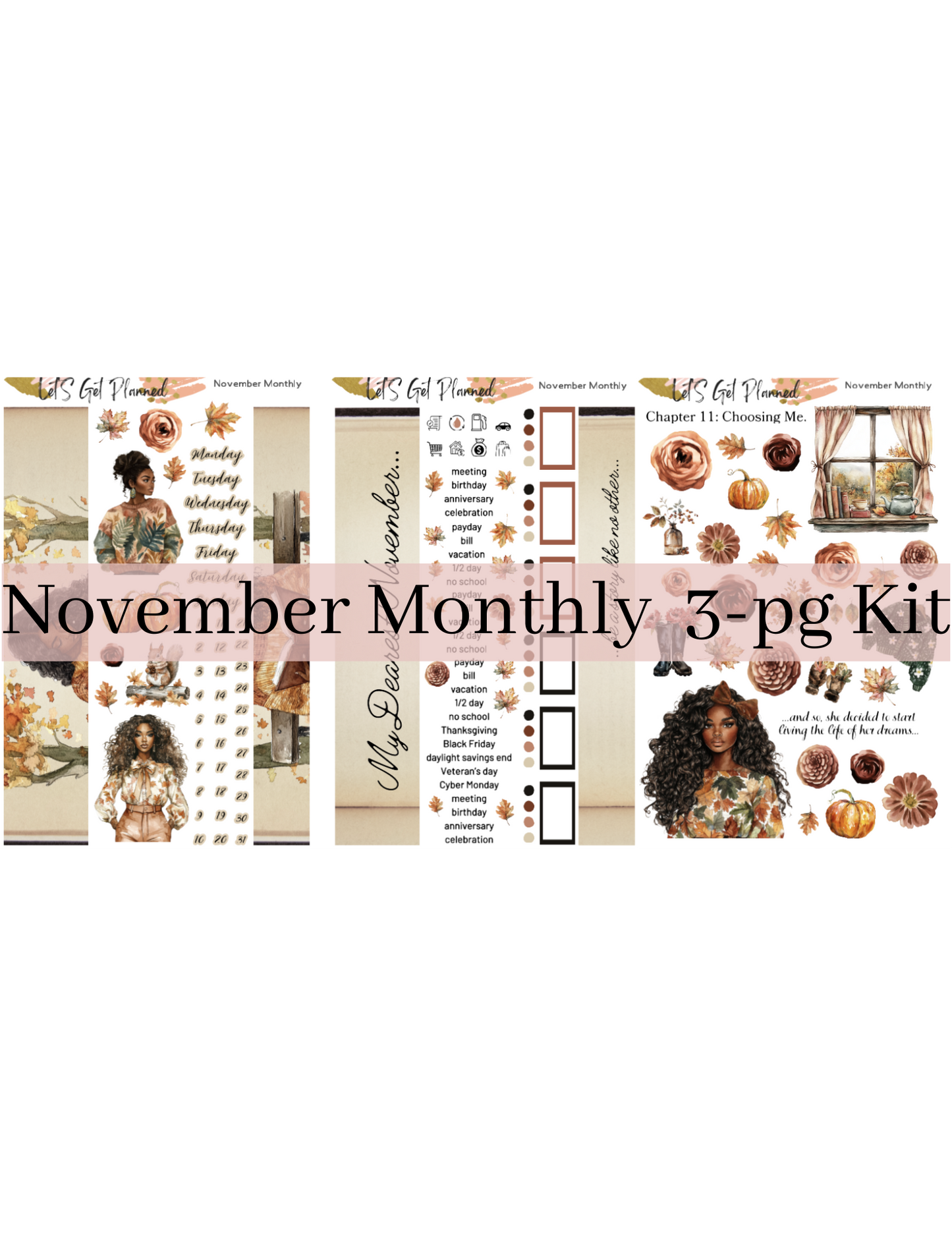 NEW!!! November Monthly 3-pg Kit