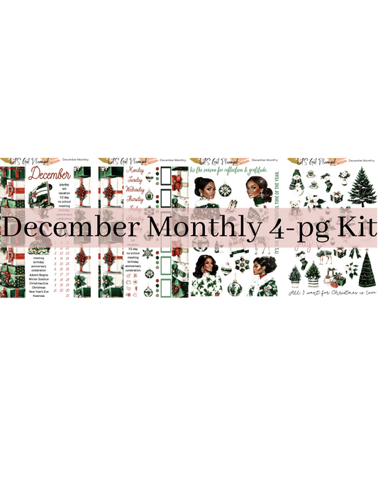 NEW!!! December Monthly 4-pg Kit